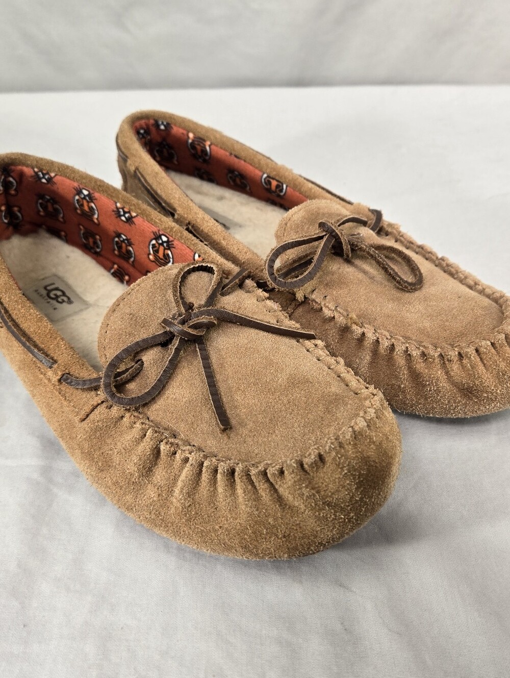 UGG Kid Ryder Jungle Moccasin Slippers 1005160K US Size 4 Suede